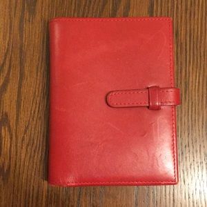 Vintage red Coach notepad